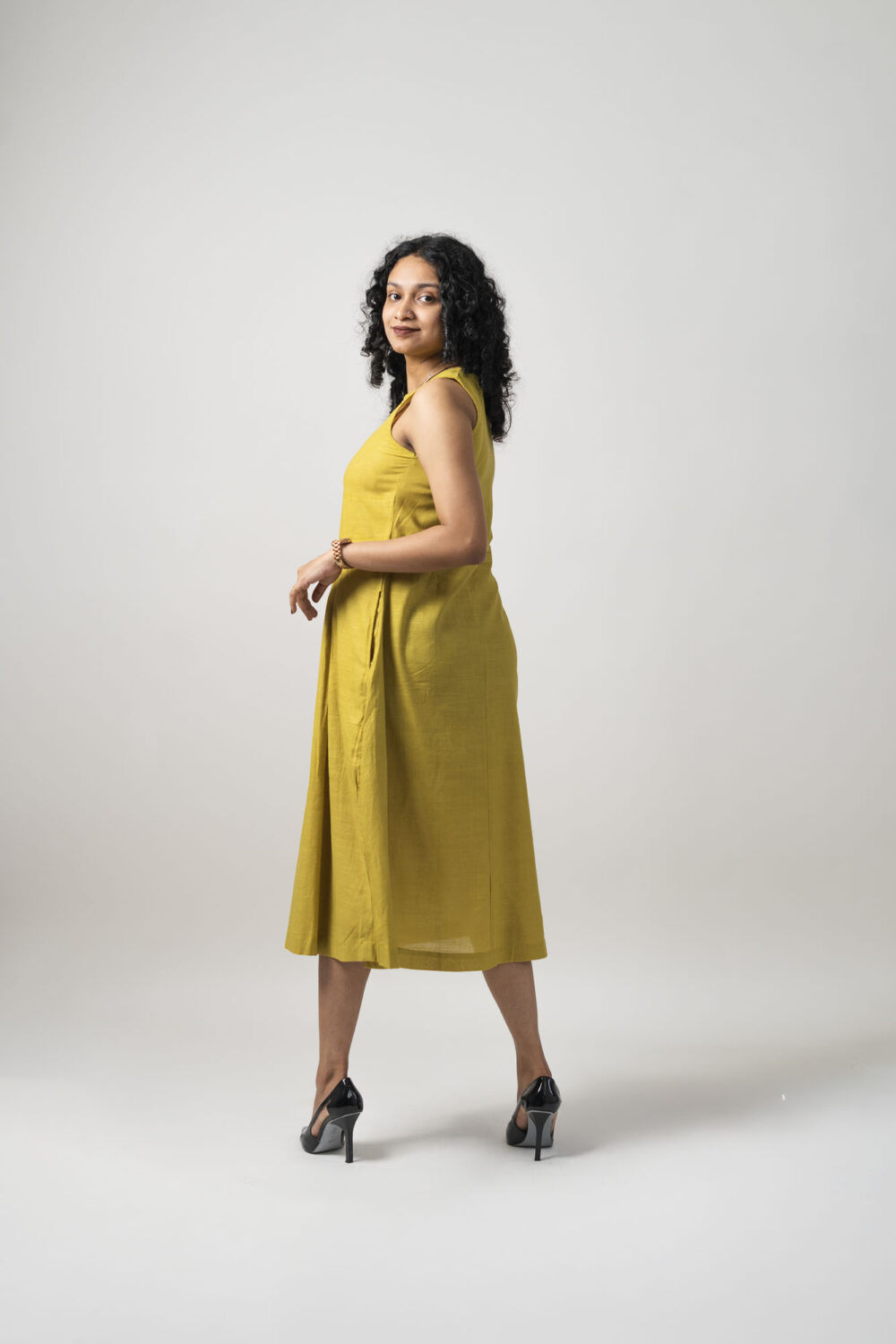 Zip Dress	Yellow - Image 2
