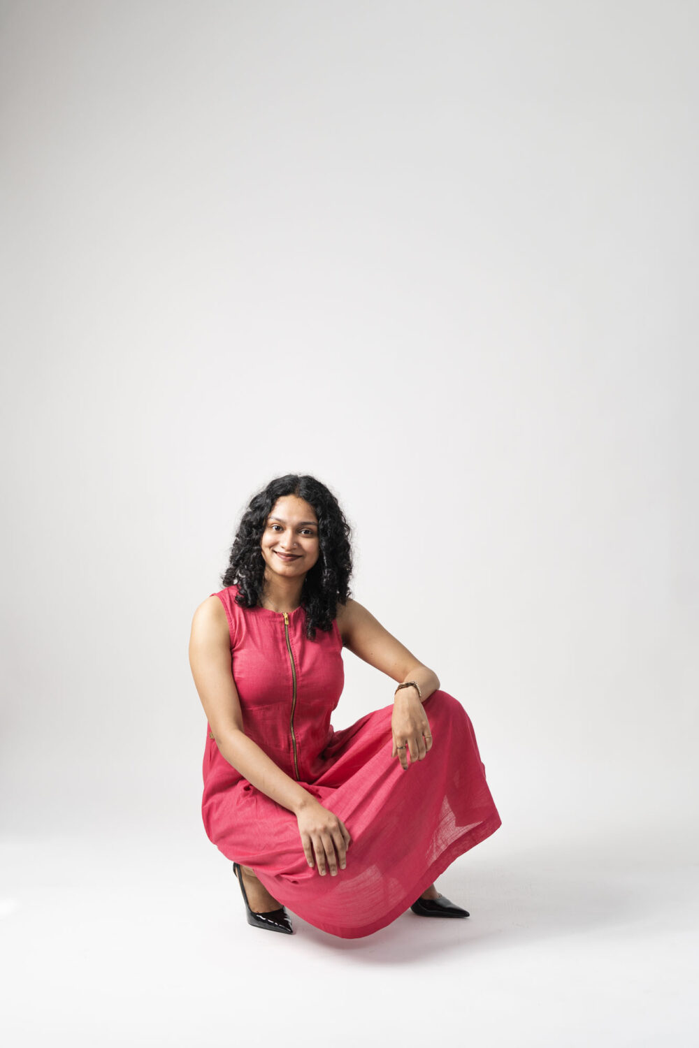 Zip Dress	Hot Pink - Image 4