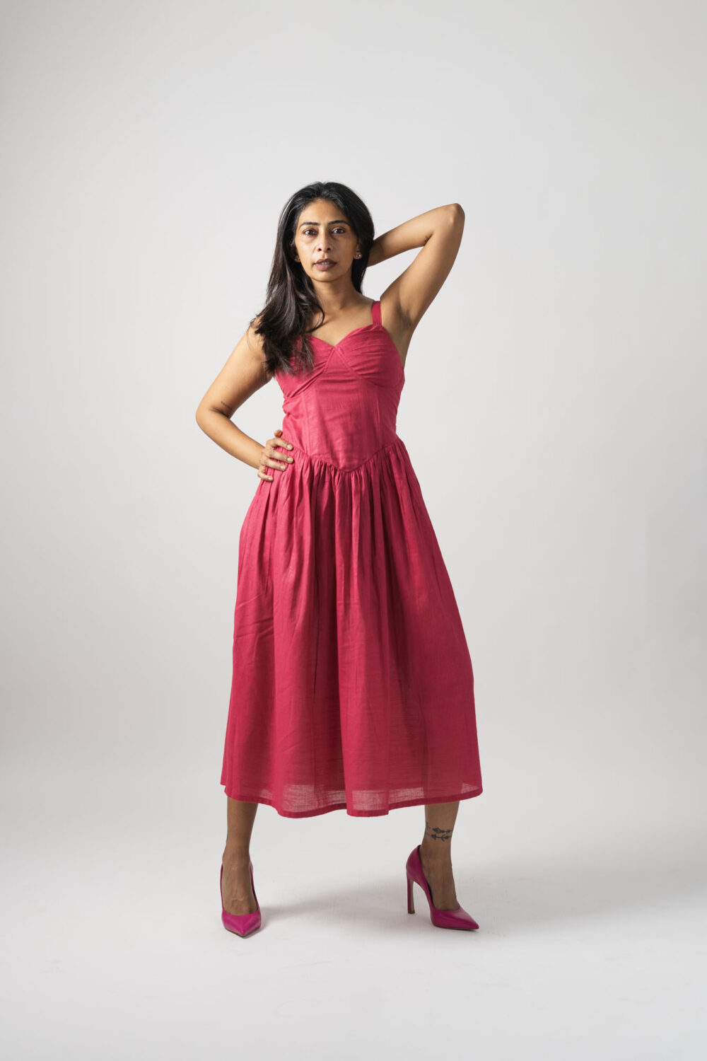 Corset Dress Hot Pink - Image 3