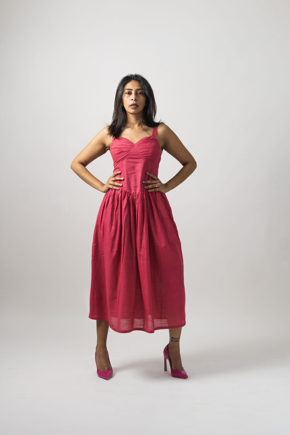 Corset Dress Hot Pink - Image 2