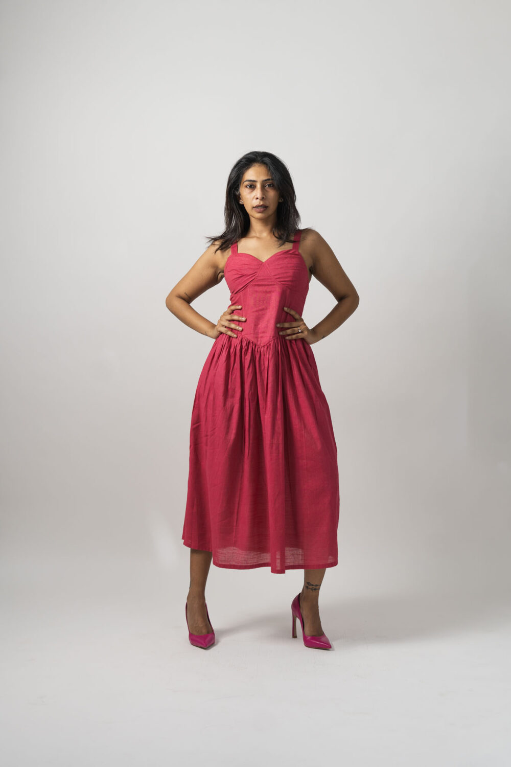 Corset Dress Hot Pink