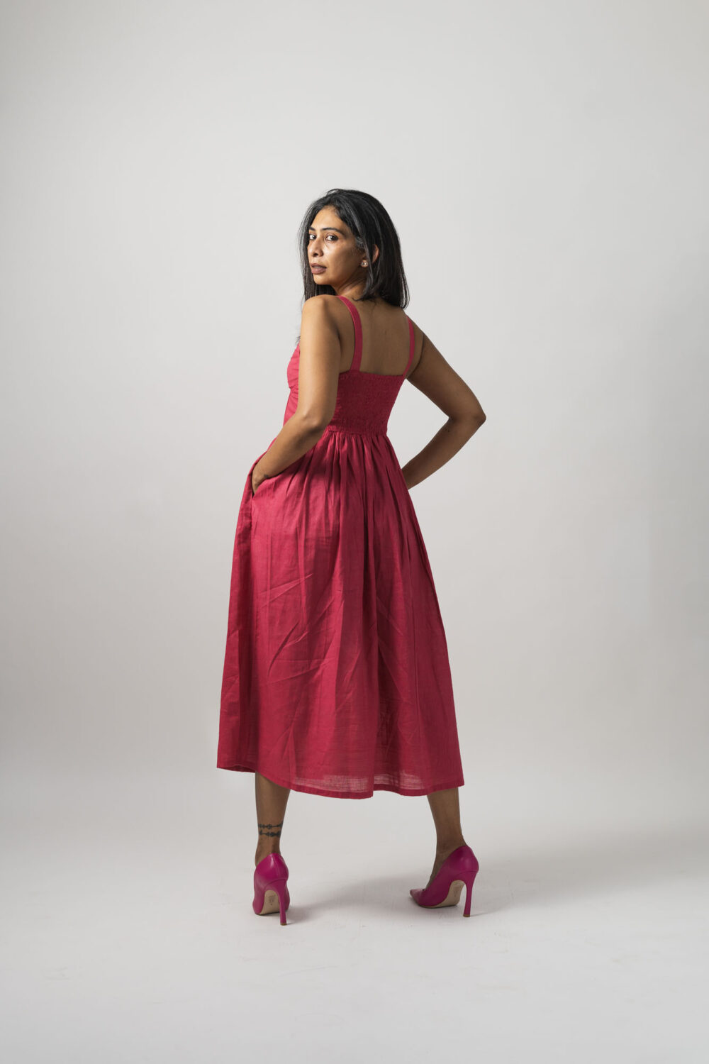 Corset Dress Hot Pink - Image 5