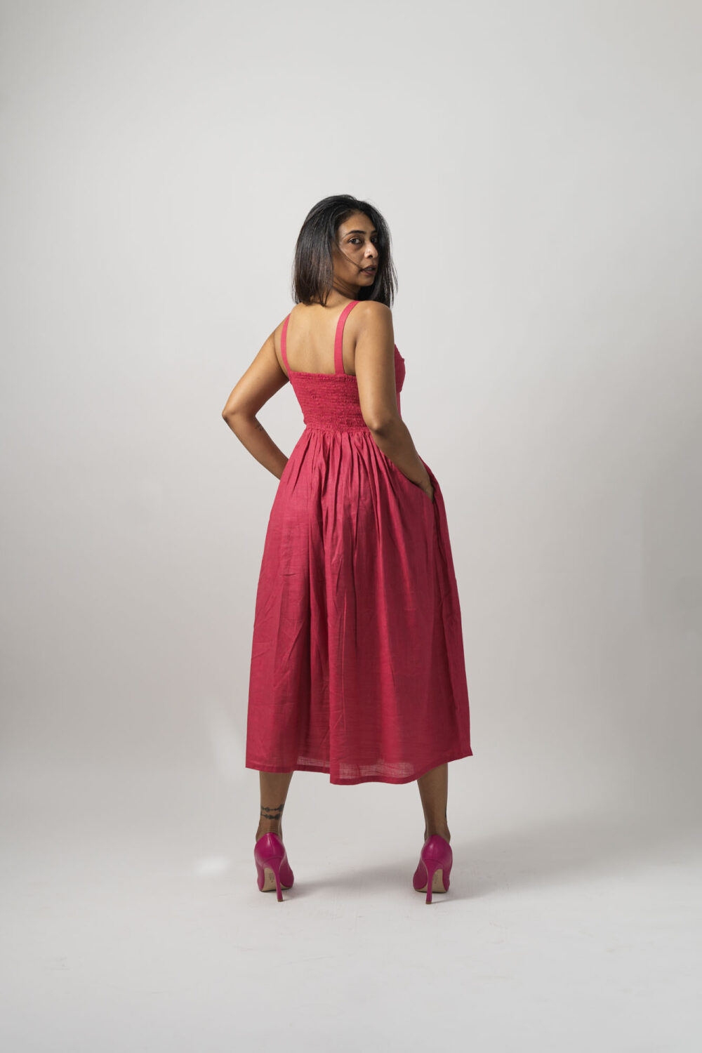 Corset Dress Hot Pink - Image 4