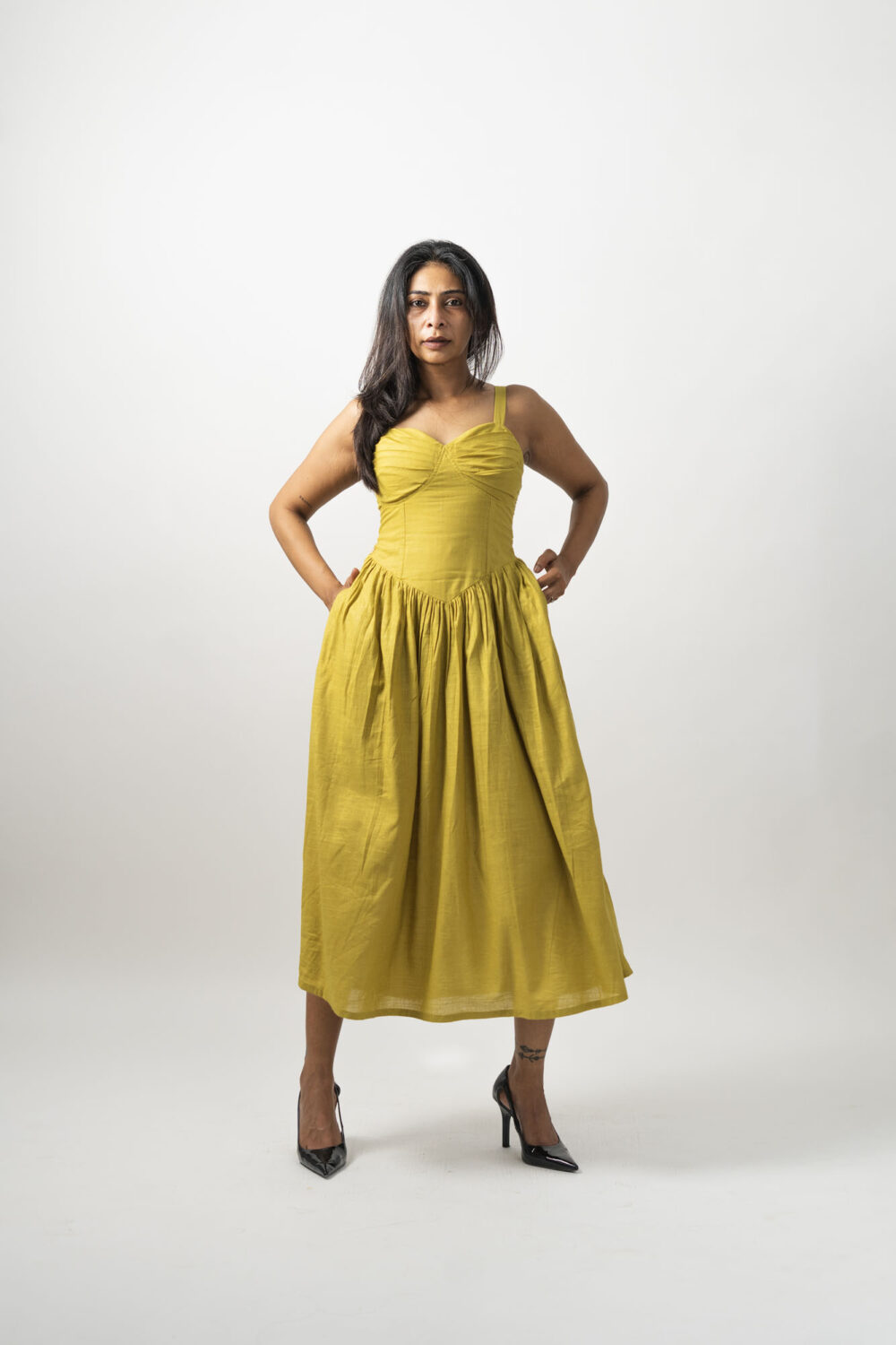 Corset Dress Yellow