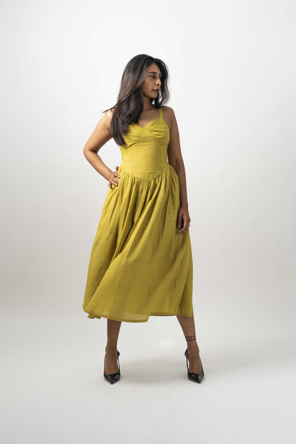 Corset Dress Yellow - Image 4
