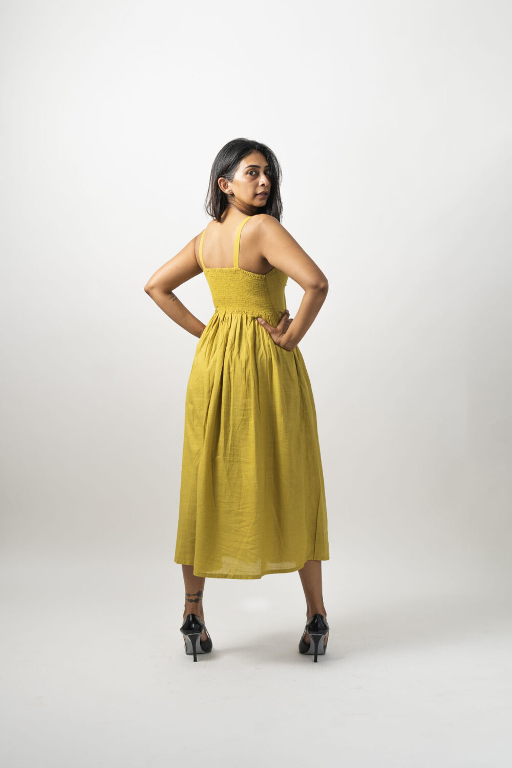 Corset Dress Yellow - Image 3